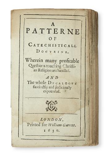 ANDREWES, LANCELOT. A Patterne of Catechisticall Doctrine.  1630